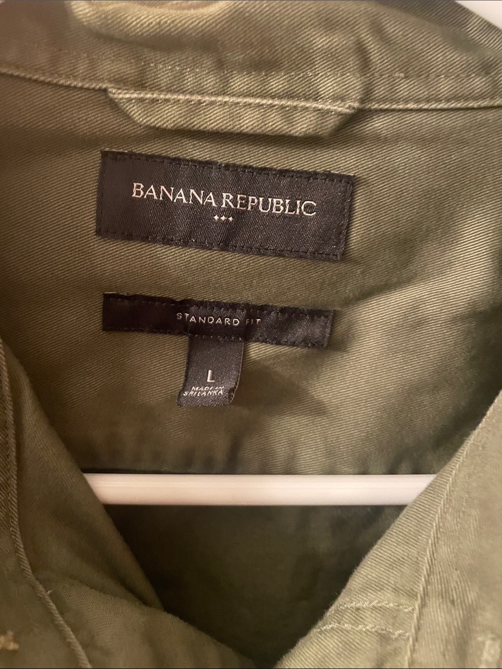 Banana Republic Men's Olive Field Shirt-Jacket - Picture 2 of 3
